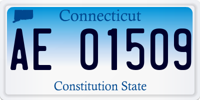 CT license plate AE01509