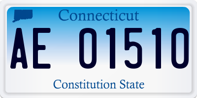 CT license plate AE01510