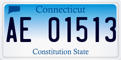 CT license plate AE01513