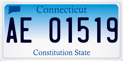 CT license plate AE01519