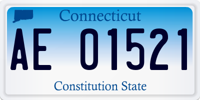 CT license plate AE01521
