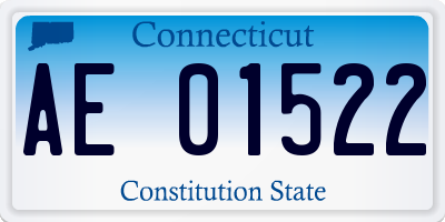 CT license plate AE01522