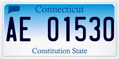 CT license plate AE01530