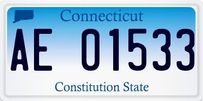 CT license plate AE01533