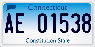 CT license plate AE01538