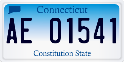 CT license plate AE01541