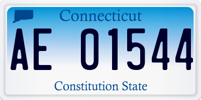 CT license plate AE01544