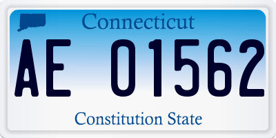 CT license plate AE01562