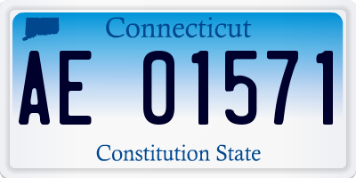 CT license plate AE01571