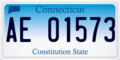 CT license plate AE01573