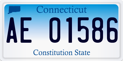 CT license plate AE01586