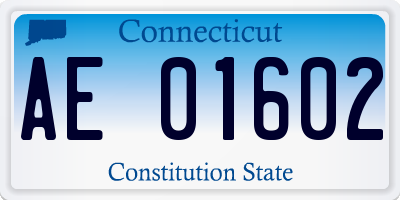 CT license plate AE01602