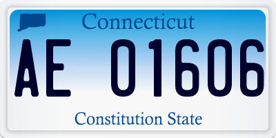 CT license plate AE01606