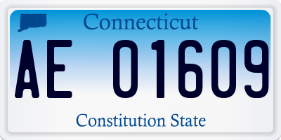 CT license plate AE01609