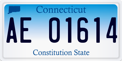 CT license plate AE01614