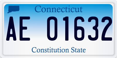CT license plate AE01632