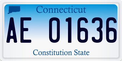 CT license plate AE01636
