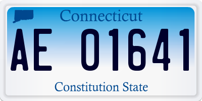CT license plate AE01641