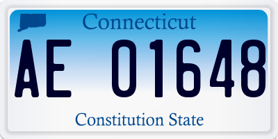 CT license plate AE01648
