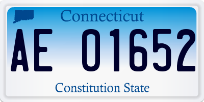 CT license plate AE01652