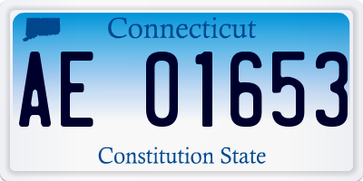 CT license plate AE01653