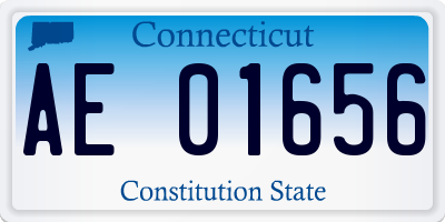 CT license plate AE01656