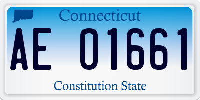 CT license plate AE01661