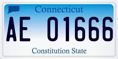 CT license plate AE01666