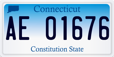 CT license plate AE01676