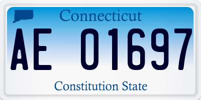 CT license plate AE01697