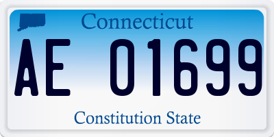 CT license plate AE01699