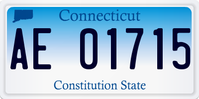 CT license plate AE01715
