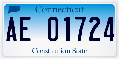 CT license plate AE01724