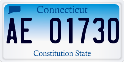 CT license plate AE01730