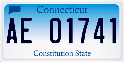 CT license plate AE01741
