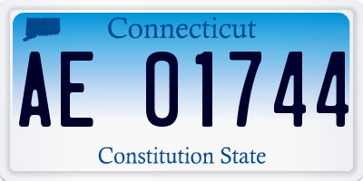 CT license plate AE01744
