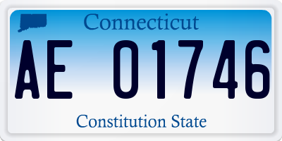 CT license plate AE01746