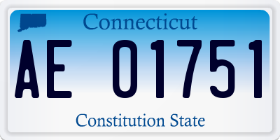 CT license plate AE01751