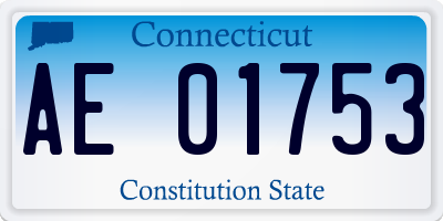 CT license plate AE01753