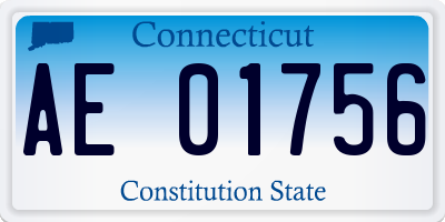 CT license plate AE01756