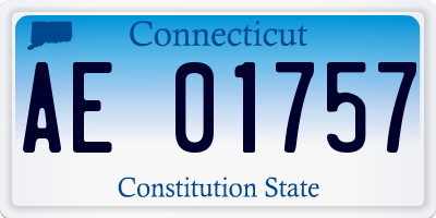 CT license plate AE01757