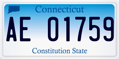 CT license plate AE01759