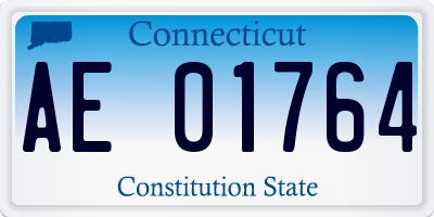 CT license plate AE01764