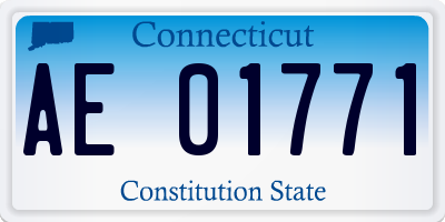 CT license plate AE01771