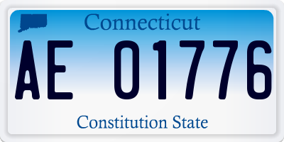 CT license plate AE01776