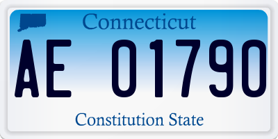CT license plate AE01790