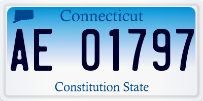 CT license plate AE01797