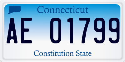 CT license plate AE01799