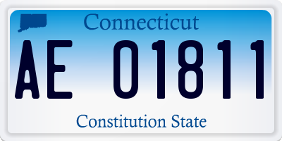 CT license plate AE01811