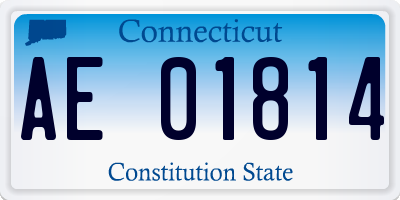 CT license plate AE01814